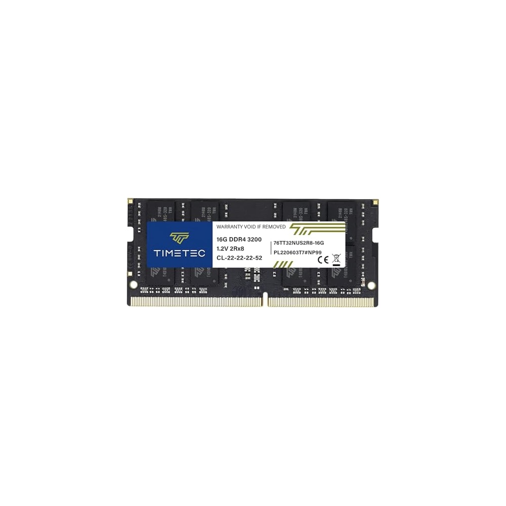 Timetec 16GB DDR4 3200MHz (DDR4-3200) PC4-25600 Non-ECC Unbuffered