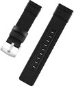 TIMEWEAR Strap with Quick Release Pin Sidebar, Nylon Braided Sports, Compatible Lug width 22 mm Fabric Watch Strap (Black)