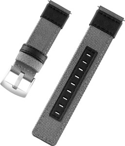 timewear strap with quick release pin sidebar nylon braided sports compatible lug width 22 mm fabric watch strap