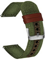 TIMEWEAR Strap with Quick Release Pin Sidebar, Nylon Braided Sports, Compatible Lug width 22 mm Fabric Watch Strap