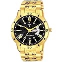 TIMEWORKS Stainless Steel Designer Golden Round Shape