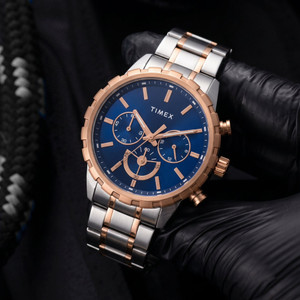 TIMEX Chronograph Blue Round Dial Analog Watch