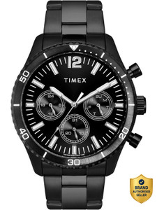 TIMEX Round 43mm Black Dial Analog Watch