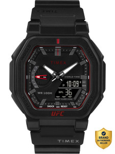 TIMEX UFC Octagonal 45mm Black Dial Analog-Digital