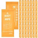 Timgle 200 Pcs Body Wipes Individually Wrapped for Adult, Orange Background