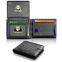 TiMOVO Slim Bifold Men's Wallet, RFID Blocking 2 ID Windows, Black Stripes