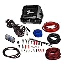 Timpano Monoblock Amplifier + 8 Gauge Wiring Kit Bundle | TPT-BASS400 Class D 400W Subwoofer Amp & TPT-AMPKIT8 RED | 1000W Car Audio Installation Set