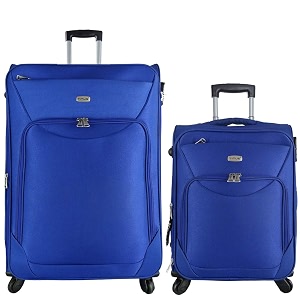 timus upbeat spinner black 55 and 75 cm 4 wheel strolley suitcase for travel