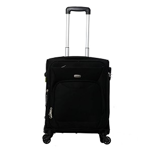 timus upbeat spinner 45l cabin soft luggage trolley  55cm expandable suitcase with 360 rotational wheels adjustable straps amp aluminium trolley  travel bag for men amp women