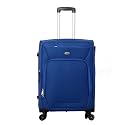 Timus Upbeat Spinner Blue 65 cm/24 inch 4 Wheel Soft Sided Suitcase/Waterproof Luggage with Expandable Trolley/Check-in for Travel/Best Travel Bag for Men/Women with inbuilt Combination Lock