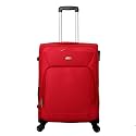 Timus Upbeat Spinner Red 65 cm Soft Suitcase with Built-in TSA Lock Soft Sided Cabin Trolley Bag/Best Waterproof Luggage Bags for Men/Women/Spinner Suitcase