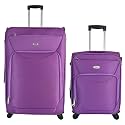 Timus Upbeat Spinner Wine 55 and 75 cm 4 Wheel Strolley Suitcase for Travel Best Check-in Luggage Expandable Luggage/Best Bags/Luggage with inbuilt Combination Lock/Best Waterproof Luggage for/Women