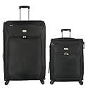 Timus Upbeat Spinner Black 55 and 75 cm 4 Wheel Strolley Suitcase for Travel