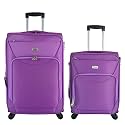 Timus Upbeat Spinner Black 55 and 75 cm 4 Wheel Strolley Suitcase for Travel