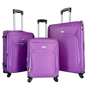 timus uppbeat spinner wine set of 3 check-in luggage 55 65 amp 75cm 20 24 amp 28 inch 4 wheel trolley suitcasetravel bag for women soft sided luggagewaterproof luggage for men