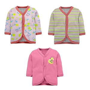tinchuk baby boy39s amp baby girl39s printed t-shirtjhablanightsuits with assorted prints- multi-pack