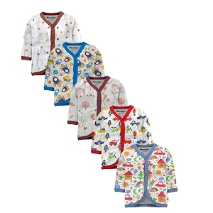 tinchuk baby boy39s amp baby girl39s printed t-shirtjhablanightsuits with assorted prints- multi-pack