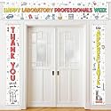 Tingjoo 3 Pcs Happy Laboratory Professionals Week Banner, Thank You Decor