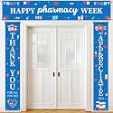 Tingjoo 3 Pcs Happy Pharmacy Week Banner Medical Pharmacy Week Party Decor