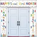 Tingjoo 3 Pcs Social Work Month Banner, Thank You Appreciate Sign