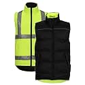 Tingley V26022.MD Workreation High Visibility, Reversible Insulated Vest, Medium, Fluorescent Yellow-Green/Black