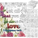 Tinlade 200 Pcs Christian Psalms Coloring Cards for Stress Relieving