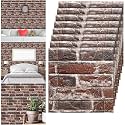 Tinlade 30 Pcs 3D Wall Panels Peel and Stick Wallpaper Foam, Red Brick