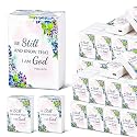 Tinlade 50 Pack Be Still and Know That I Am God Pocket Tissues Gifts Bulk Religious Floral Travel Packs Bulk Christian Decor 3 Ply Mini Travel Size for Church Party Favor Party Supplies