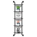 Tinpin 5 Tier Corner Shelf Wall Mount Rustic Industrial Floating Shelves