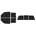 The Tint Effect Precut Window Tint Kit Compatible with Chevrolet Silverado 1500 Extended Cab Truck (1999-2006) &amp; (2007 Classic)(Full Truck with 3 piece Slider Rear: 15%) Automotive Film