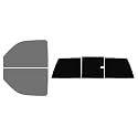 The Tint Effect Precut Window Tint Kit Compatible with Chevrolet Silverado 2500 Regular 2-Door Cab Truck (2000-2007)(Full Truck 45% Front / 5% Rear and 3 Piece Slider) Automotive Film