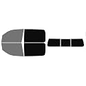 The Tint Effect Precut Window Tint Kit Compatible with Ram 1500 Crew Cab Truck (2019-2026) 5th Generation (45% Front / 5% Rear / 3 piece Rear Windshield) Automotive Film