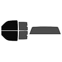 The Tint Effect Precut Window Tint Kit Compatible with Chevrolet Silverado 1500 Extended Cab Truck (1999-2006) &amp; (2007 Classic)(Full Truck 5% Front / 30% Rear and Solid Rear) Automotive Film