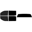 The Tint Effect Precut Window Tint Kit Compatible with Chevrolet Silverado 2500 3500 HD Crew Cab (2015-2019) (Full Truck 15% Front / 5% Rear Solid Rear) Automotive Film