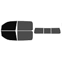 The Tint Effect Precut Window Tint Kit Compatible with Ram 1500 Crew Cab Truck (2019-2026) 5th Generation (5% Front / 30% Rear / 3 piece Rear Windshield) Automotive Film
