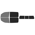The Tint Effect Precut Window Tint Kit Compatible with Ram 1500 Crew Cab Truck (2019-2026) 5th Generation (45% Front / 15% Rear / 3 piece Rear Windshield) Automotive Film