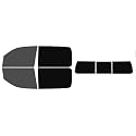 The Tint Effect Precut Window Tint Kit Compatible with Ram 1500 Crew Cab Truck (2019-2026) 5th Generation (30% Front / 5% Rear / 3 piece Rear Windshield) Automotive Film