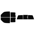 The Tint Effect Precut Window Tint Kit Compatible with Chevrolet Silverado 1500 Extended Cab Truck (1999-2006) &amp; (2007 Classic)(Full Truck with 3 piece Slider Rear: 5%) Automotive Film