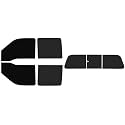 The Tint Effect Precut Window Tint Kit Compatible with Ford F-250 F-350 Super Duty Crew Cab Truck (2008-2016)(Full:: 5% Front / 15% Rear &amp; 3 piece Manual Slider Rear) Automotive Film