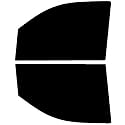 The Tint Effect Precut Window Tint Kit Compatible with Chevrolet Silverado 2500 3500 HD Crew Cab (2015-2019) (Includes: Front Door Window precuts in 5%) Automotive Film