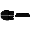 The Tint Effect Precut Window Tint Kit Compatible with Chevrolet Silverado 1500 Extended Cab Truck (1999-2006) &amp; (2007 Classic) (Full Truck with Solid Rear: 5%) Automotive Film