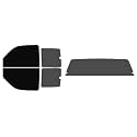 The Tint Effect Precut Window Tint Kit Compatible with Chevrolet Silverado 1500 Extended Cab Truck (1999-2006) &amp; (2007 Classic)(Full Truck 5% Front / 30% Rear and Solid Rear) Automotive Film