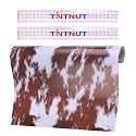 Tintnut Cow Print Permanent Vinyl Brown Adhesive Vinyl Roll 12in x 5ft