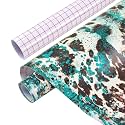 Tintnut Cow Print Permanent Vinyl Roll 12in x 5ft Cowhide Adhesive Vinyl