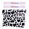 Tintnut Cowhide Permanent Vinyl Black White Adhesive Vinyl Roll 12in x 5ft