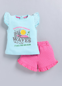TINY BINY Baby Girls Casual Top Shorts