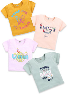 TINY BINY Girls Printed Pure Cotton Regular