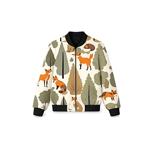Tiny Sprouts Kids Jacket JungleFox Theme