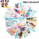 Tiny Tales 40pc Zip Pouch for Pen Pencil Best for Return Gifts cartoon Art Plastic Pencil Box