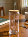 Tiny Treasure PINK BOW Glass WaterJuice Glass